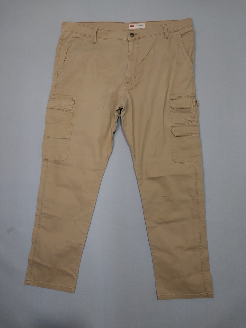 Men's Cargo Pants 40X32 in Tan - Utility Slim Fit